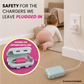 USB Charger Safety Cover (Dusty Aqua 6-PACK)