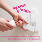 5-Pack Self-Closing Outlet Cover Safety System - Fits 1-Screw (Duplex) Outlets - Shut Your Face