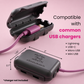 USB Charger Safety Cover (Black 3-PACK)