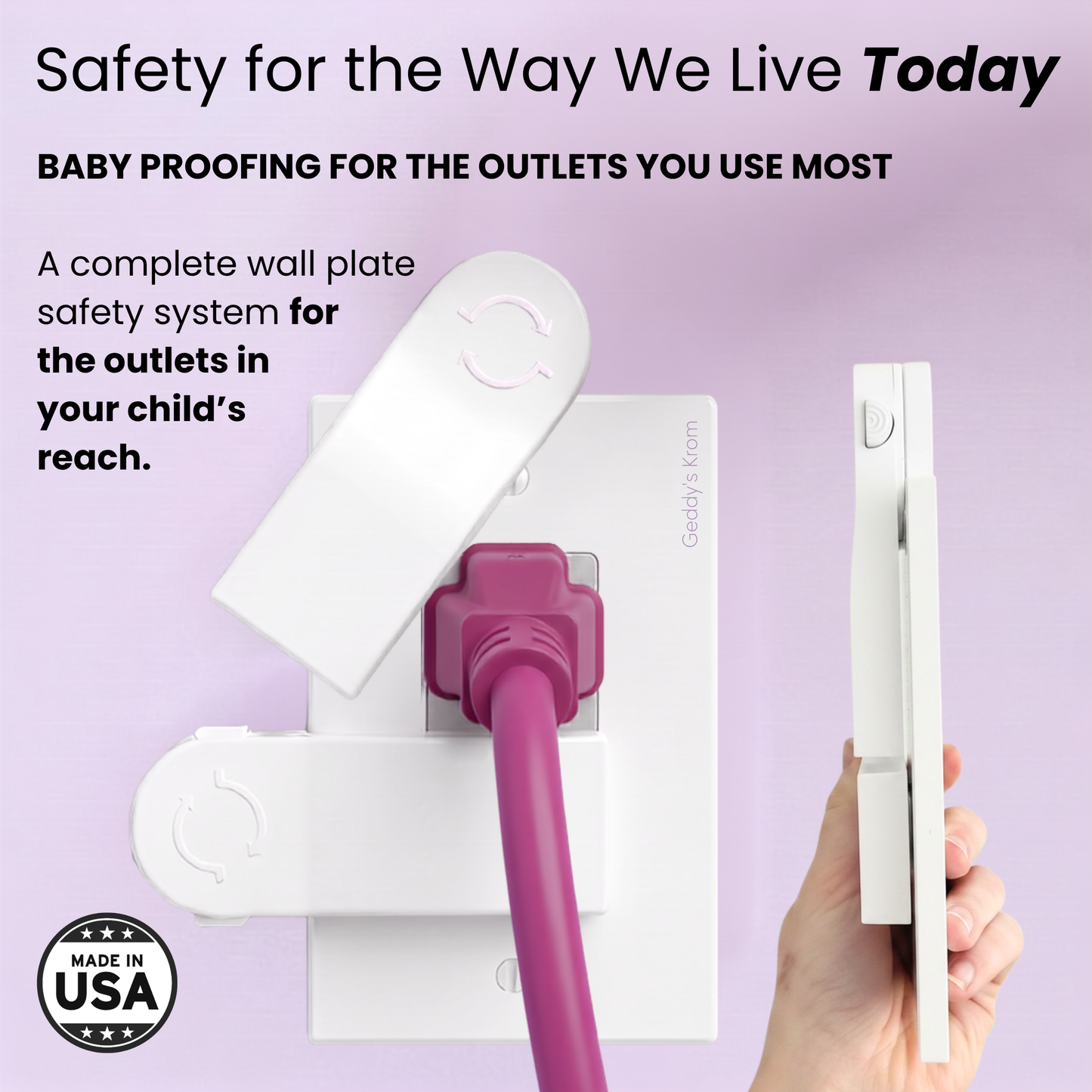 Self-Closing Dual Action Outlet Cover (2-SCREW Decora Outlets)