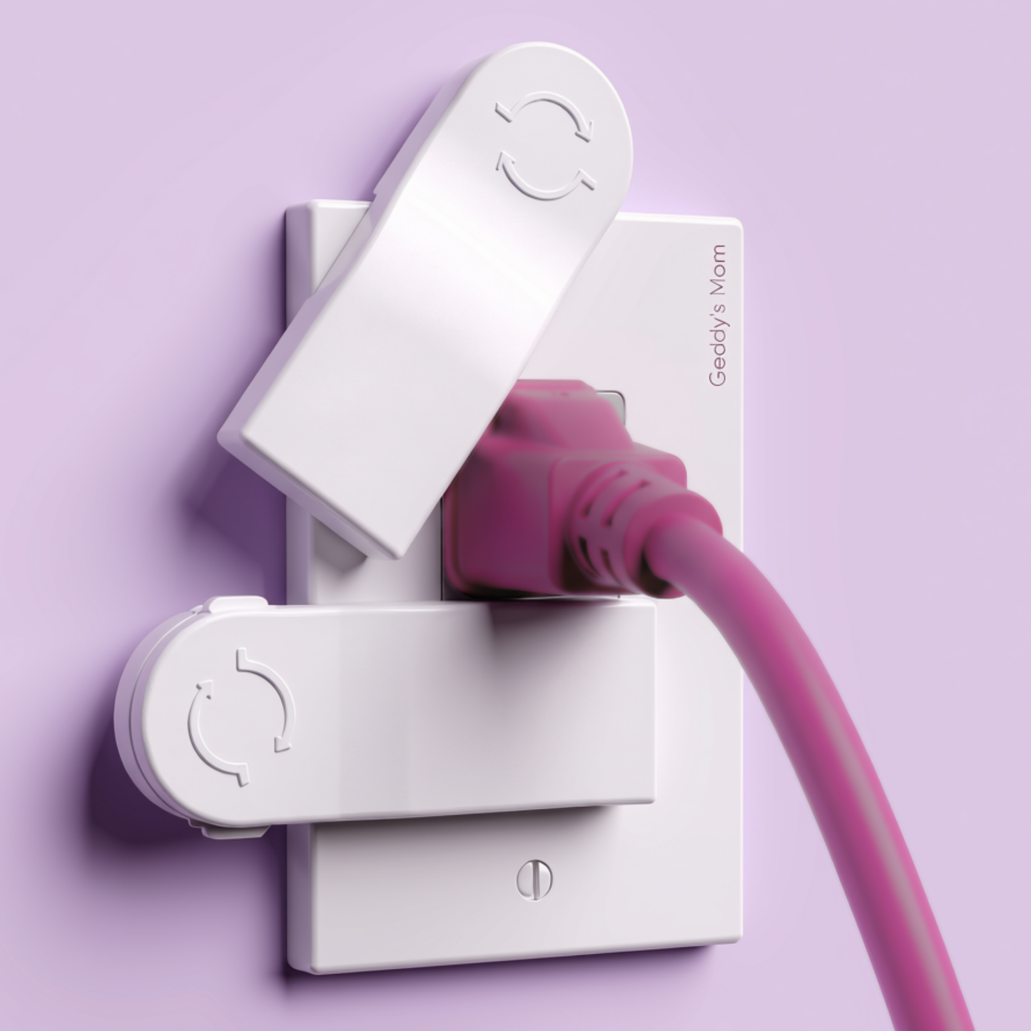 Self-Closing Dual Action Outlet Cover (2-SCREW Decora Outlets)