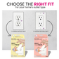 5-Pack Self-Closing Outlet Cover Safety System - Fits 1-Screw (Duplex) Outlets - Shut Your Face