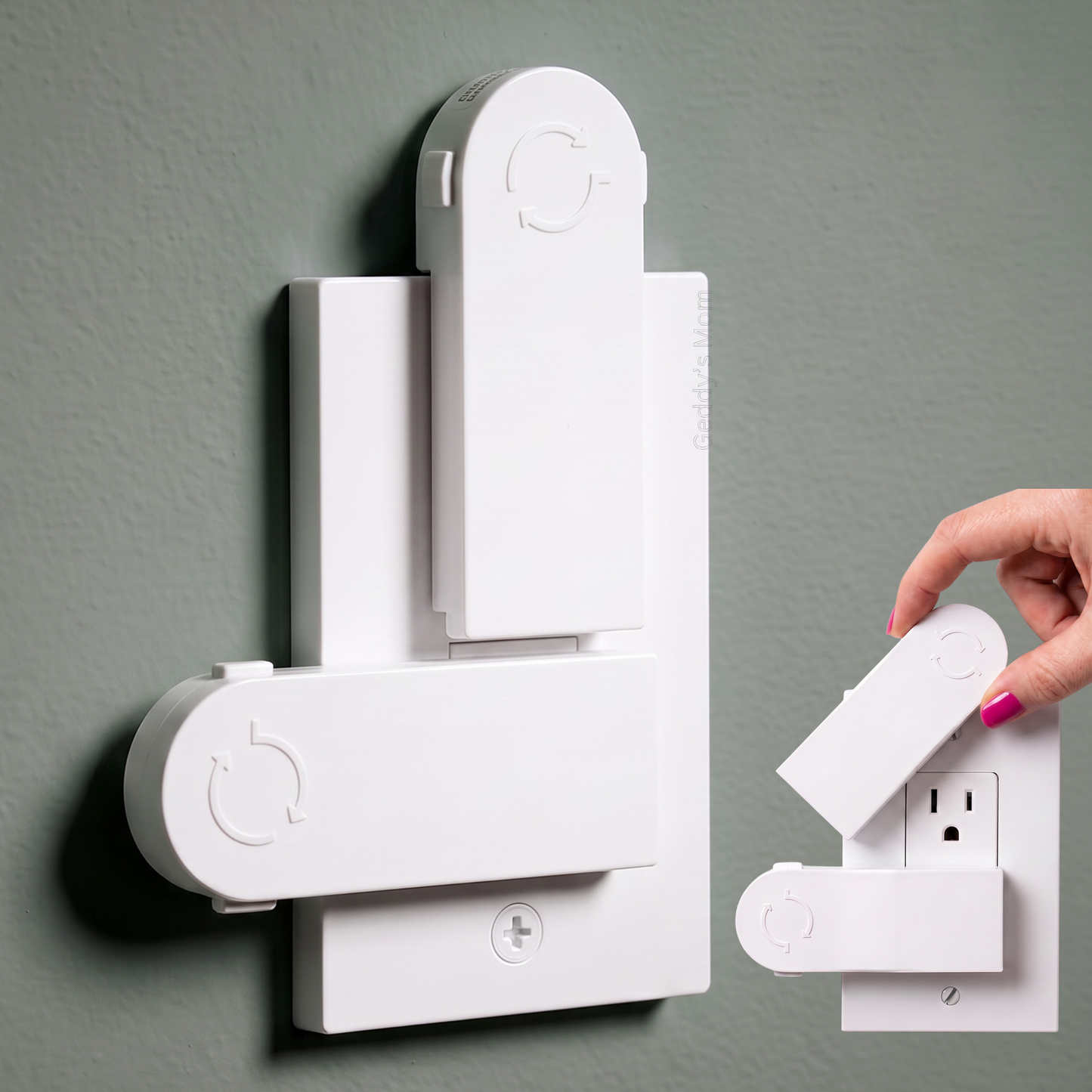 Self-Closing Dual Action Outlet Cover (2-SCREW Decora Outlets)